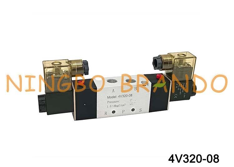 Valvole a solenoide tipo AIRTAC Valvole pneumatiche 4V320-08 AC220V 110V DC12V 24V