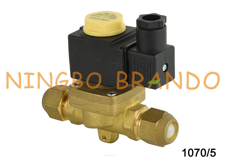 Elettrovalvola a solenoide normalmente chiusa per refrigerazione Castel tipo 1070/5 svasata 5/8" SAE HM2