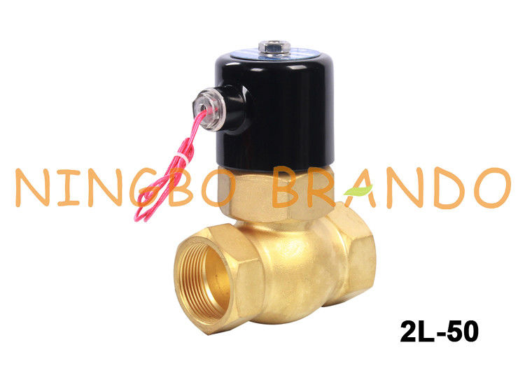 Il tipo US-40 2L-40 1-1/2 di UNI-D» 2/2 di pilota di NC di modo servo ha fatto funzionare l'elettrovalvola a solenoide d'ottone AC110V AC220V DC24V