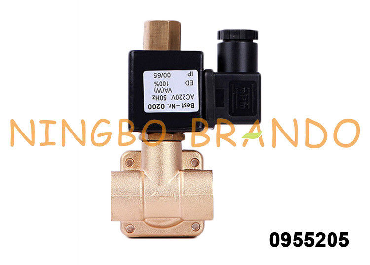 3/8&quot; ha aperto normalmente l'elettrovalvola a solenoide dell'ottone 0955205 per i compressori d'aria