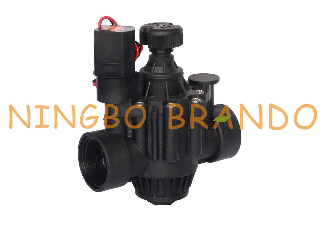 Elettrovalvole a solenoide di plastica dell'acqua dell'impianto di irrigazione 1&quot; 1,5&quot; 2&quot; 3&quot; CC di 9V 12V 24V