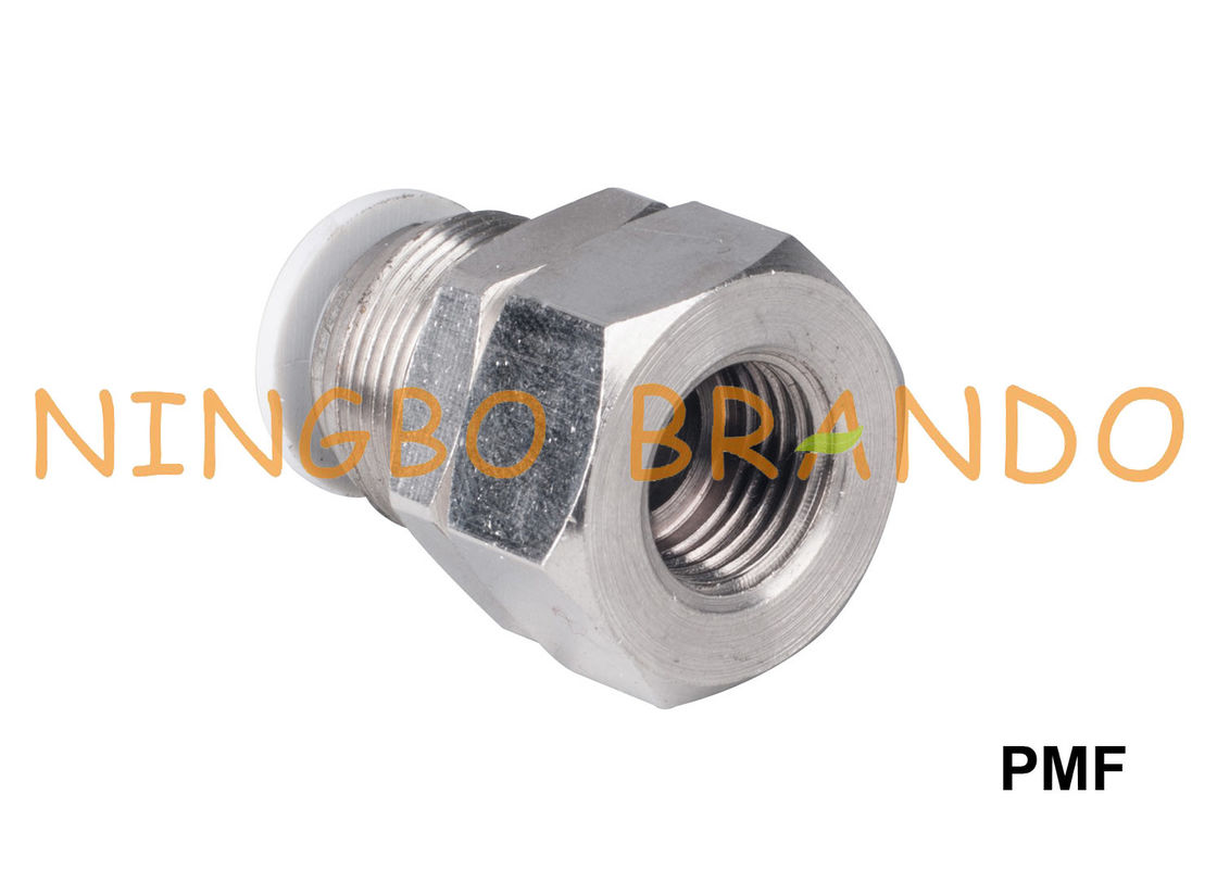 Montaggi di tubo flessibile pneumatici diritti femminili della paratia di PMF 1/8&quot; 1/4&quot; 3/8&quot; 1/2»