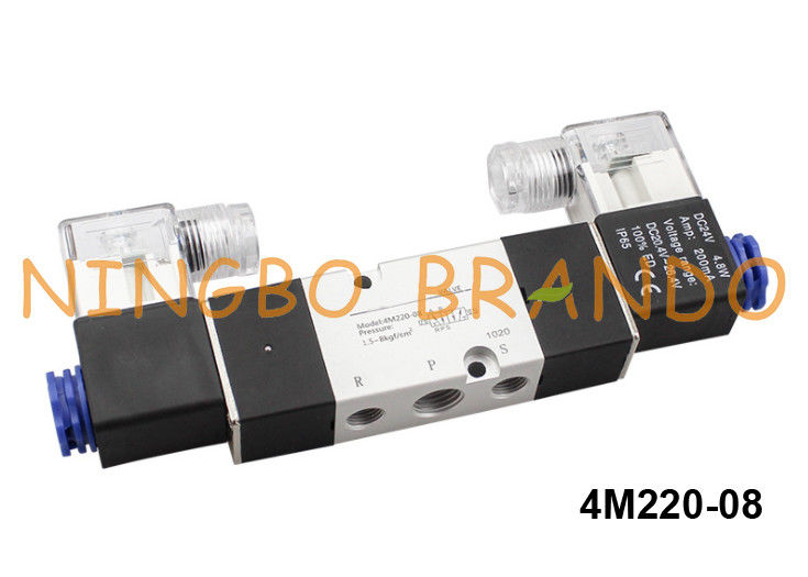 tipo posizione di 4M220-08 Airtac di modo 2 dell'elettrovalvola a solenoide di Namur 5
