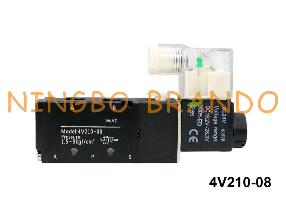 tipo elettrovalvola a solenoide pneumatica 4V210-08-B 24VDC di 4V210-08 Airtac