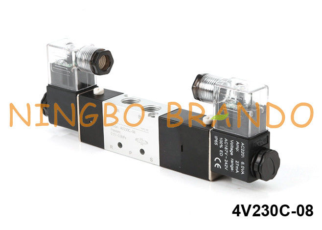 Tipo elettrovalvola a solenoide pneumatica 4V230C-08-DC24V DC24V di 4V230C-08 Airtac