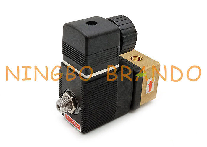 AC110V DC24V 1/4&quot; 1/8&quot; elettrovalvola a solenoide d'ottone di modo 6014 del filo 3 di pollice