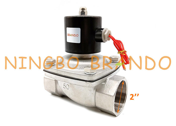 modo NC 2&quot; di 2S500-50 SUW-50 2/2 elettrovalvola a solenoide di controllo di flusso SS304