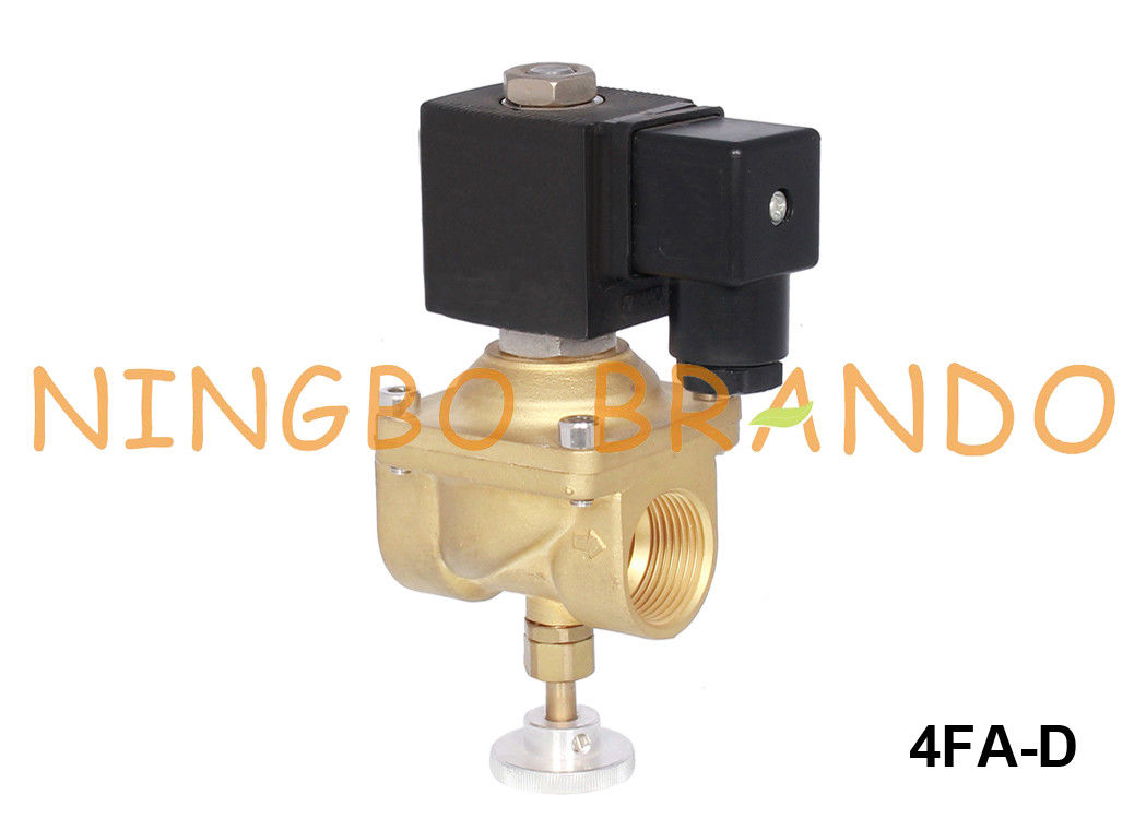 Elettrovalvola a solenoide del gas naturale della provvigione supplementare manuale 1/2» 3/4&quot; 1&quot; CA di 110V 220V