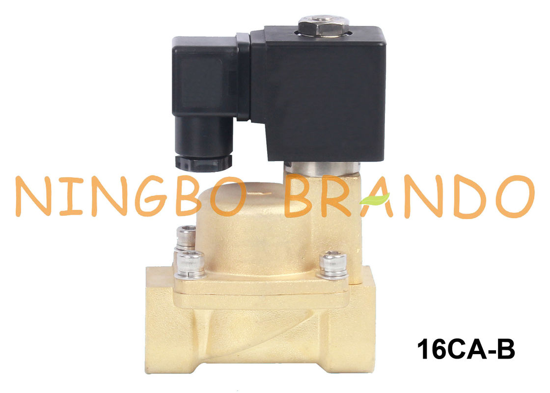 Elettrovalvola a solenoide d'ottone dell'acqua calda e del vapore 3/8 1/2 3/4 di 24V a 1 pollici 220V