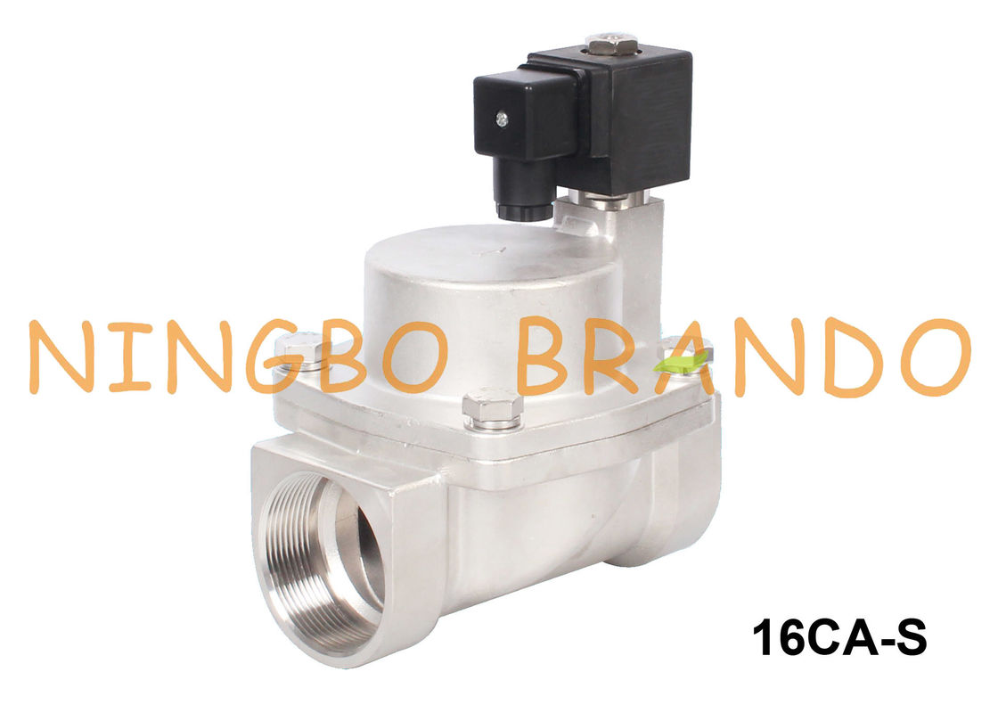 1 1/4&quot; 1 1/2» 2&quot; elettrovalvola a solenoide di acciaio inossidabile del vapore dell'acqua calda 24V 220V