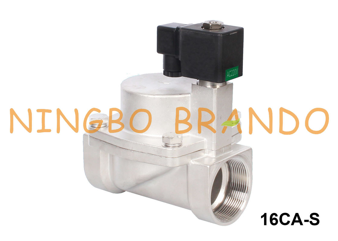 1-1/4» 1-1/2» 2&quot; elettrovalvola a solenoide elettrica del vapore 24V normalmente chiuso 220V