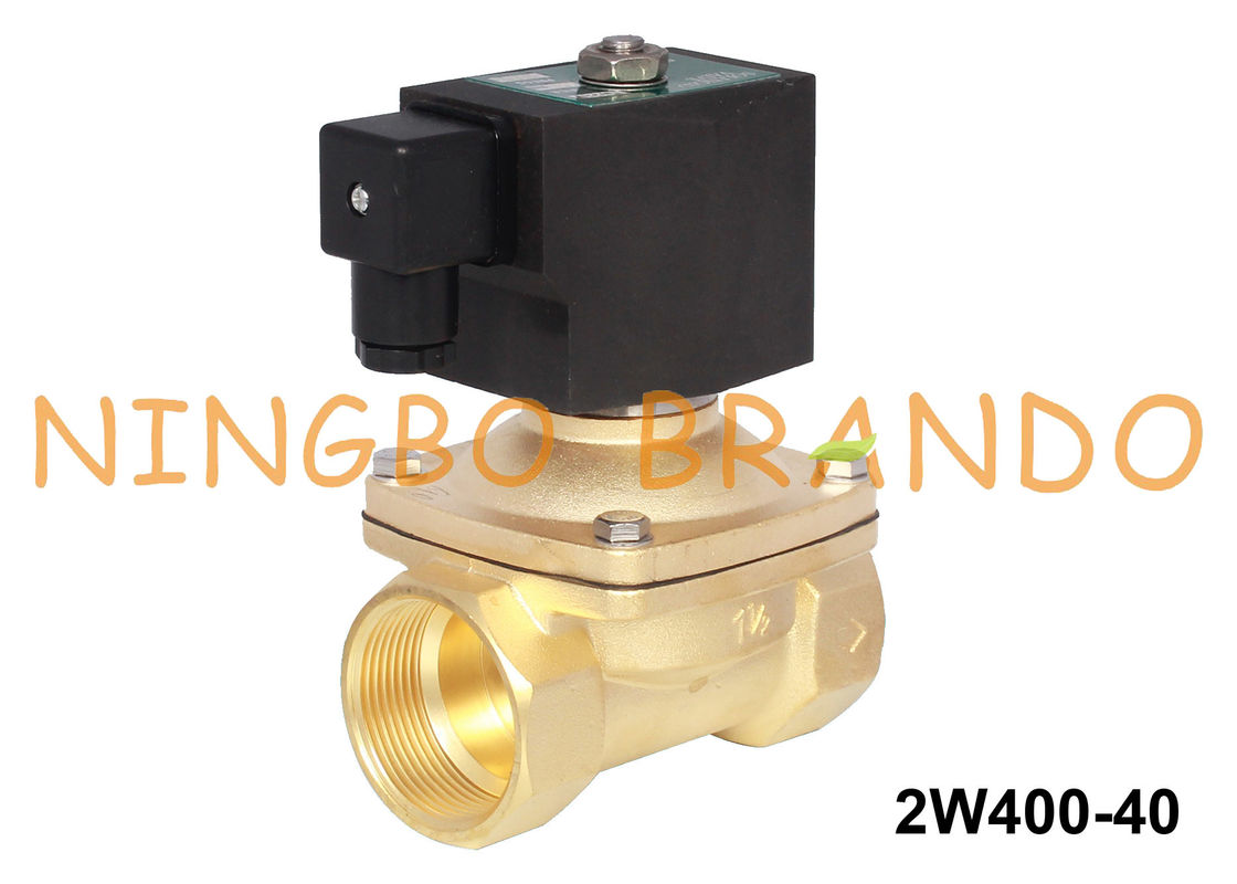 1 1/2» 2 CA di CC d'ottone elettrico 220V dell'acqua 24V dell'elettrovalvola a solenoide di modo