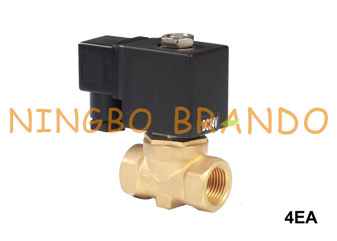2/2 di valvole 1/4&quot; 3/8&quot; 1/2 di Operated Brass Solenoid del pilota del diaframma di modo»