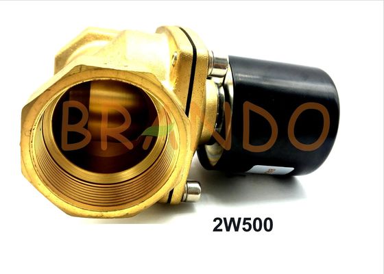 2 Inch Black Square Pneumatic Cylinder Valve 2W500 2" Port Size High Strength