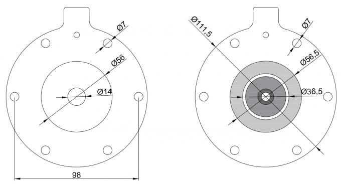 1-1/2» tipo dimensione industriale di SBFEC di Jet Valve Diaphragm Repair Kit di impulso del filtro da rimozione di polvere della borsa