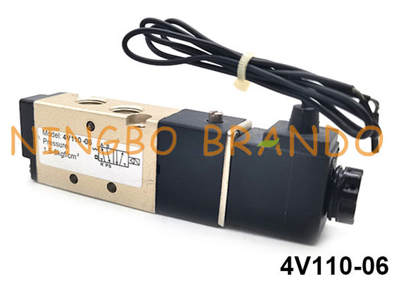 4V110-06 Airtac tipo elettrovalvola pneumatica a 5/2 vie DC24V AC110V AC220V