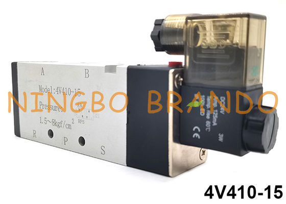 4V410-15 Airtac Tipo 5/2 vie Air Control Singola elettrovalvola pneumatica 24V 220V