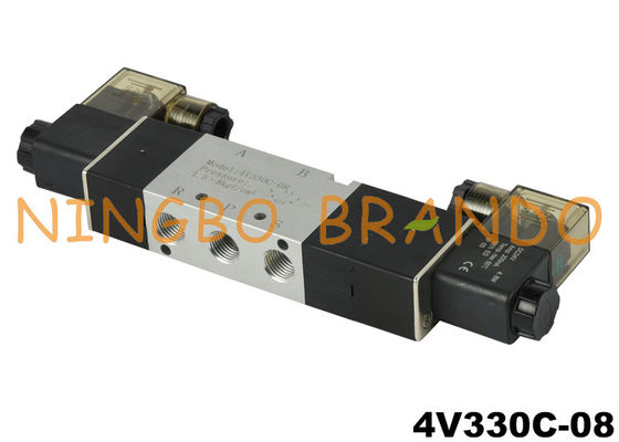 4V330C-08 Elettrovalvola a solenoide pneumatica centrale vicina 5 posizioni 2 di modo 1/4