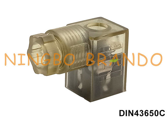 Tipo connettore di BACCANO 43650 della bobina del solenoide di C 2P+E con l'indicatore luminoso del LED