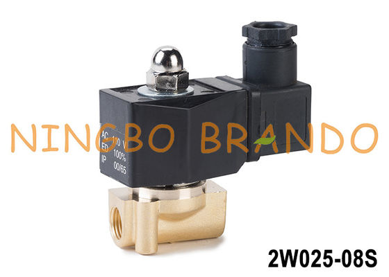 2W025-08 Valvola solenoide in ottone da 1/8' con bobina IP65 12V 24V 110V 220V