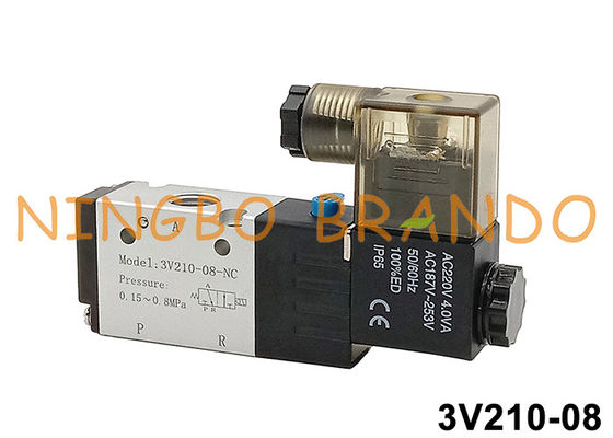 3V210-08 1/4' Valvola solenoide pneumatica 3V210-08-NC 3V210-08-NO