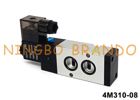 Airtac Tipo 4M310-08 Namur Pilot Solenoide Valve 5/2 Way 24V 220V