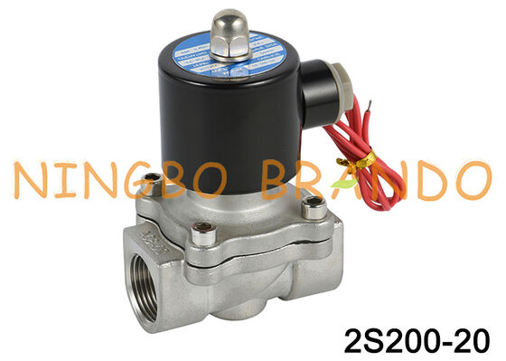 2S200-20 3/4'' 2/2 Way Norally Chiuso Acqua Valvola Solenoide in acciaio inossidabile