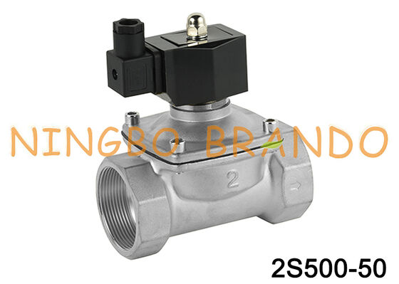 2S500-50 Elettrovalvola elettrica in acciaio inossidabile da 2'' per acqua e olio
