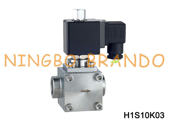 Elettrovalvola aria acqua ad alta pressione da 3/8'' 50 bar normalmente aperta