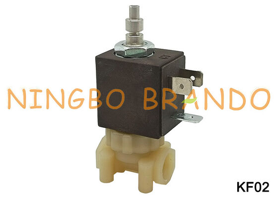 Elettrovalvola in plastica per macchina per caffè espresso sicura per uso alimentare a 3 vie da 1/8 '' NC KF02