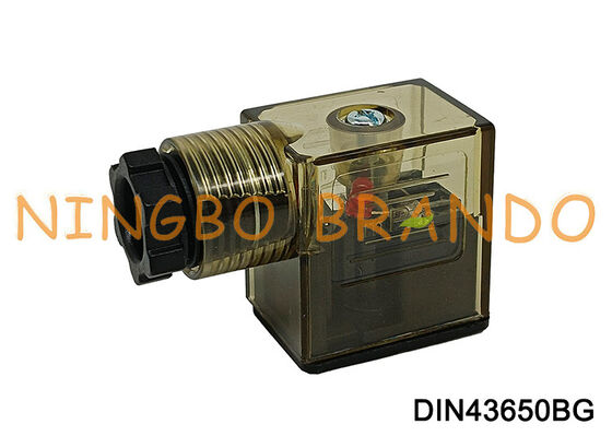 Connettore bobina elettrovalvola DIN43650B con LED DIN 43650 tipo B