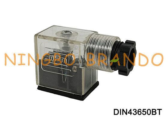 Connettore bobina elettrovalvola DIN43650B 11 mm trasparente DIN 43650 tipo B