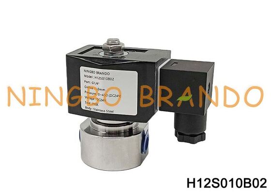 Elettrovalvola in acciaio inossidabile ad alta pressione da 500 bar 1/4'' 220 V 110 V 24 V 12 V