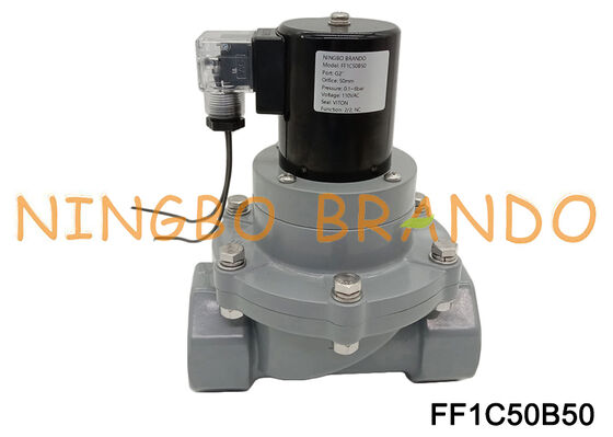 Valvola chimica anticorrosiva DN50 dell'elettrovalvola a solenoide da 2" CPVC FF1C50B50