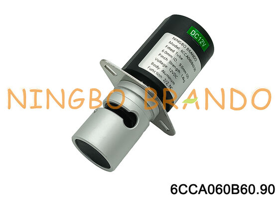 Valvola a manicotto con elettrovalvola a solenoide in alluminio NC a 2 vie Valvola del fluido controllata da tubo AC220V DC24V
