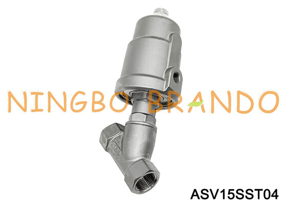 Valvola pneumatica a sede angolare da 1/2" Valvola di processo NC in acciaio inossidabile DN15
