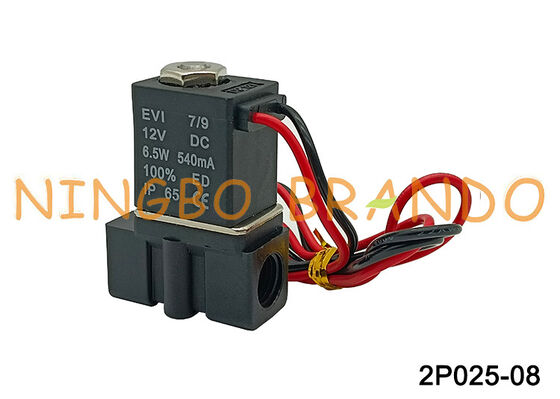 2P025-08 Elettrovalvola a solenoide a 2 vie normalmente chiusa da 1/4" Valvola ad azione diretta da 2,5 mm