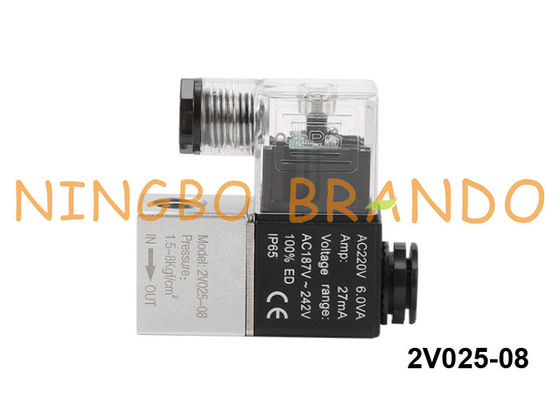 elettrovalvola a solenoide pneumatica di modo 2V025-1/4 2/2 24VDC 12VDC