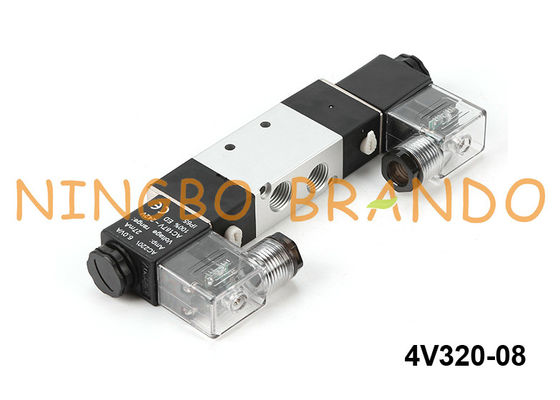 tipo doppia elettrovalvola a solenoide pneumatica 4V320-1/4 24V 220V di 4V320-08 Airtac
