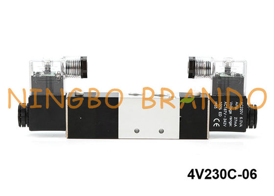 Tipo posizione pneumatica 24V 220V di 4V230C-06 Airtac di modo 3 dell'elettrovalvola a solenoide 5