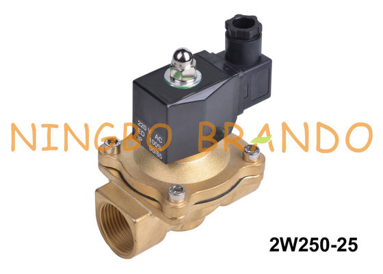 elettrovalvola a solenoide d'ottone dell'acqua normalmente chiusa di modo di 2W250-25 1" 2 24V 220V