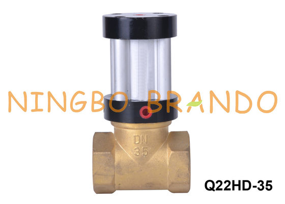 Q22HD-35 1 1/4" valvola di pistone pneumatica del corpo d'ottone di modo DN35 2