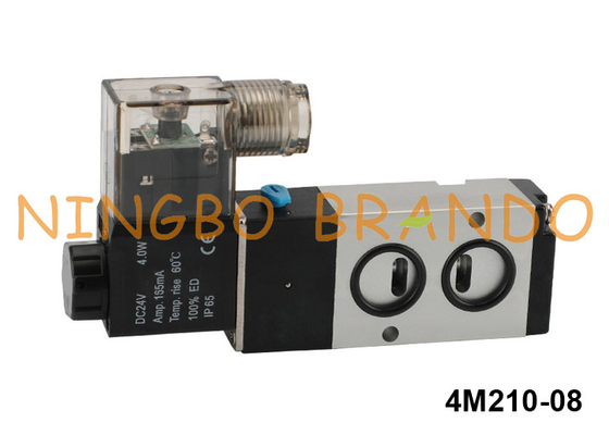 tipo di modo pneumatico 24V 220V di 4M210-08 Airtac dell'elettrovalvola a solenoide di Namur 5/2