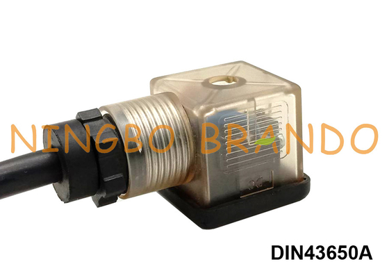 Connettore della bobina dell'elettrovalvola a solenoide della forma A di BACCANO 43650 con BACCANO 43650A del cavo