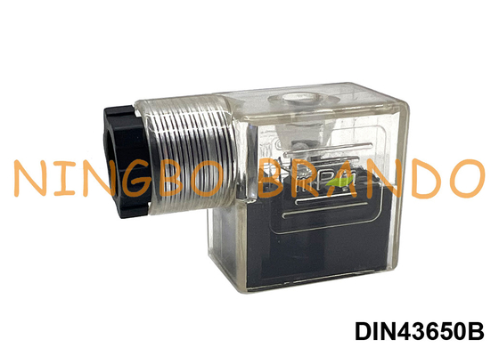 Connettore della bobina del solenoide di DIN43650B IP65 MPM con la forma B di BACCANO 43650 del LED