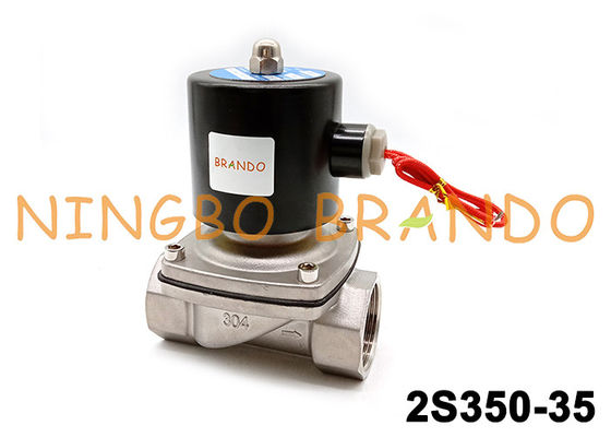 AC220V DC24V 2S350-35 SUW-35 1-1/4» elettrovalvola a solenoide di 304 ss
