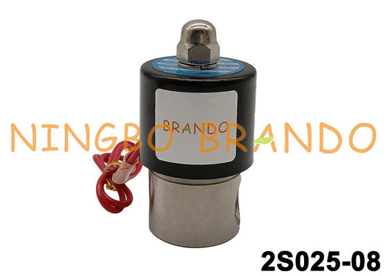 elettrovalvola a solenoide di acciaio inossidabile 2S025-08 DC24V AC220V 1/4